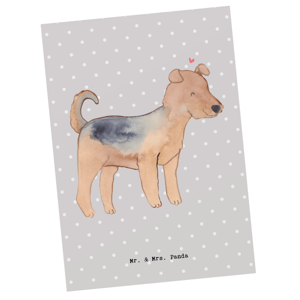 Postkarte Airedale Terrier Moment Geschenkkarte, Grußkarte, Karte, Einladung, Ansichtskarte, Geburtstagskarte, Einladungskarte, Dankeskarte, Hund, Hunderasse, Rassehund, Hundebesitzer, Geschenk, Tierfreund, Schenken, Welpe, Airedale Terrier