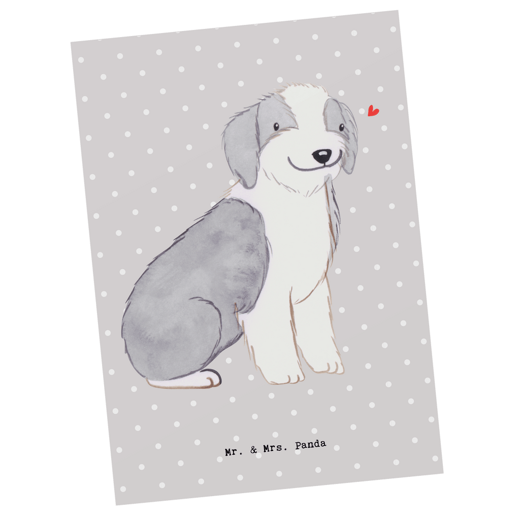 Postkarte Bearded Collie Lebensretter Geschenkkarte, Grußkarte, Karte, Einladung, Ansichtskarte, Geburtstagskarte, Einladungskarte, Dankeskarte, Hund, Hunderasse, Rassehund, Hundebesitzer, Geschenk, Tierfreund, Schenken, Welpe, Bearded Collie, britischer Hütehund