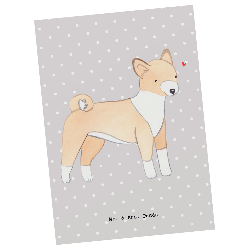Postkarte Basenji Lebensretter Geschenkkarte, Grußkarte, Karte, Einladung, Ansichtskarte, Geburtstagskarte, Einladungskarte, Dankeskarte, Hund, Hunderasse, Rassehund, Hundebesitzer, Geschenk, Tierfreund, Schenken, Welpe, Kongo-Terrier, Basenji