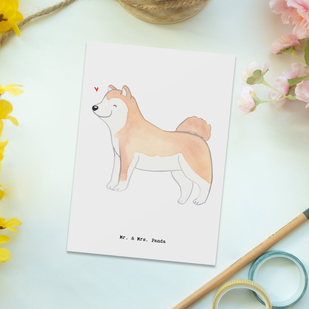 Postkarte Akita Inu Moment Geschenkkarte, Grußkarte, Karte, Einladung, Ansichtskarte, Geburtstagskarte, Einladungskarte, Dankeskarte, Hund, Hunderasse, Rassehund, Hundebesitzer, Geschenk, Tierfreund, Schenken, Welpe, Akita Ken, Japanischer Akita, Akita-Inu, Akita Inu