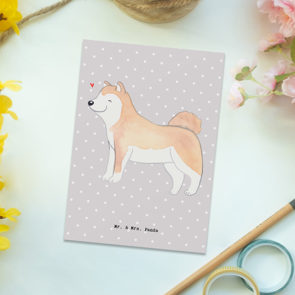 Postkarte Akita Inu Moment Geschenkkarte, Grußkarte, Karte, Einladung, Ansichtskarte, Geburtstagskarte, Einladungskarte, Dankeskarte, Hund, Hunderasse, Rassehund, Hundebesitzer, Geschenk, Tierfreund, Schenken, Welpe, Akita Ken, Japanischer Akita, Akita-Inu, Akita Inu