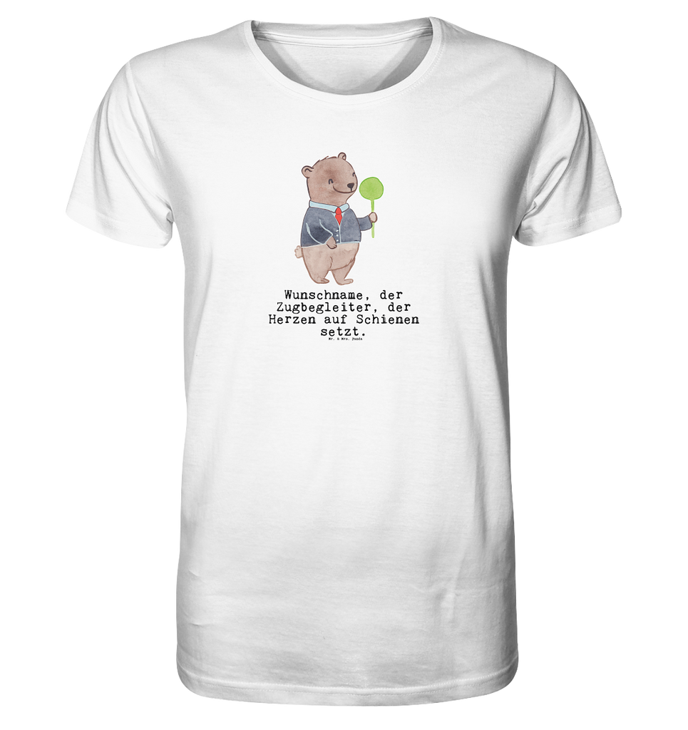 Personalisiertes Shirt Herren Zugbegleiter mit Herz T-Shirt, Shirt, Tshirt, Lustiges T-Shirt, T-Shirt mit Spruch, Party, Junggesellenabschied, Jubiläum, Geburstag, Herrn, Damen, Männer, Frauen, Schlafshirt, Nachthemd, Sprüche, Beruf, Ausbildung, Abschied, Rente, Kollege, Kollegin, Geschenk, Schenken, Arbeitskollege, Mitarbeiter, Firma, Danke, Dankeschön
