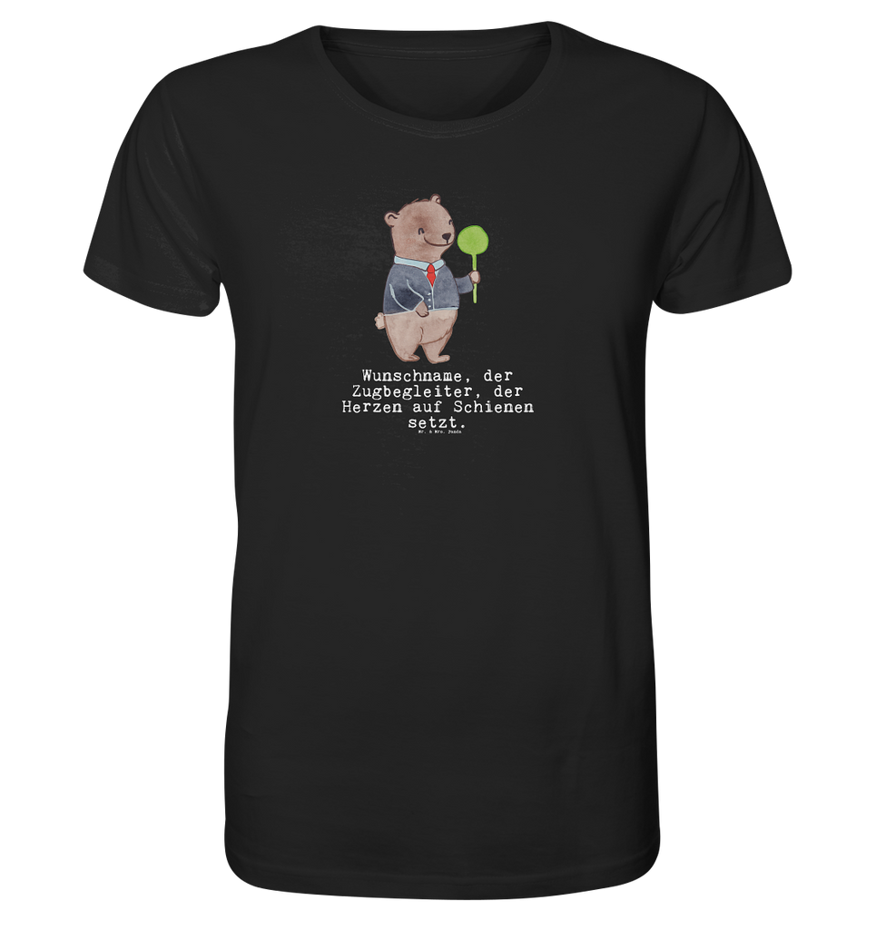 Personalisiertes Shirt Herren Zugbegleiter mit Herz T-Shirt, Shirt, Tshirt, Lustiges T-Shirt, T-Shirt mit Spruch, Party, Junggesellenabschied, Jubiläum, Geburstag, Herrn, Damen, Männer, Frauen, Schlafshirt, Nachthemd, Sprüche, Beruf, Ausbildung, Abschied, Rente, Kollege, Kollegin, Geschenk, Schenken, Arbeitskollege, Mitarbeiter, Firma, Danke, Dankeschön