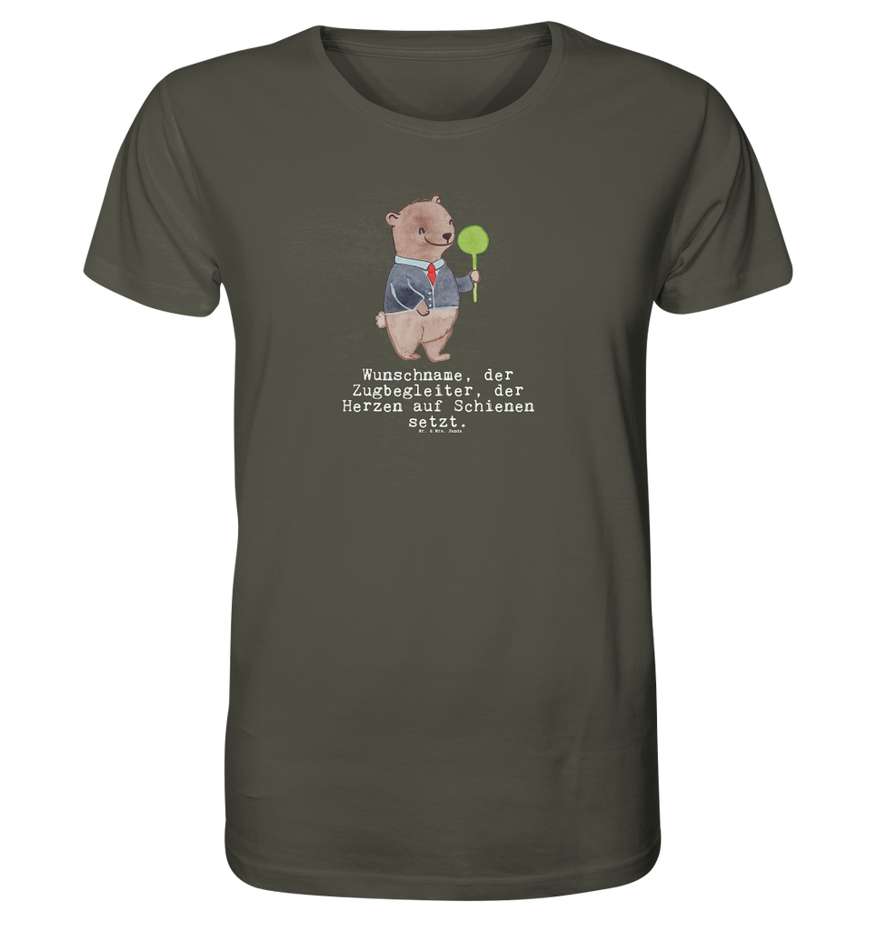 Personalisiertes Shirt Herren Zugbegleiter mit Herz T-Shirt, Shirt, Tshirt, Lustiges T-Shirt, T-Shirt mit Spruch, Party, Junggesellenabschied, Jubiläum, Geburstag, Herrn, Damen, Männer, Frauen, Schlafshirt, Nachthemd, Sprüche, Beruf, Ausbildung, Abschied, Rente, Kollege, Kollegin, Geschenk, Schenken, Arbeitskollege, Mitarbeiter, Firma, Danke, Dankeschön