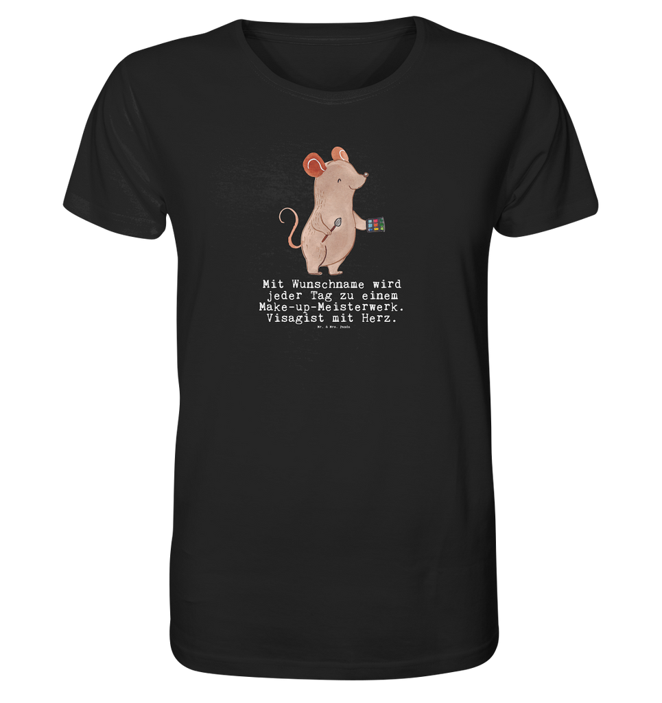 Personalisiertes Shirt Herren Visagist mit Herz T-Shirt, Shirt, Tshirt, Lustiges T-Shirt, T-Shirt mit Spruch, Party, Junggesellenabschied, Jubiläum, Geburstag, Herrn, Damen, Männer, Frauen, Schlafshirt, Nachthemd, Sprüche, Beruf, Ausbildung, Abschied, Rente, Kollege, Kollegin, Geschenk, Schenken, Arbeitskollege, Mitarbeiter, Firma, Danke, Dankeschön, Kosmetiker, Make Up Artist, Maskenbildner, Visagist, Beauty Salon, Kosmetikstudio, Eröffnung
