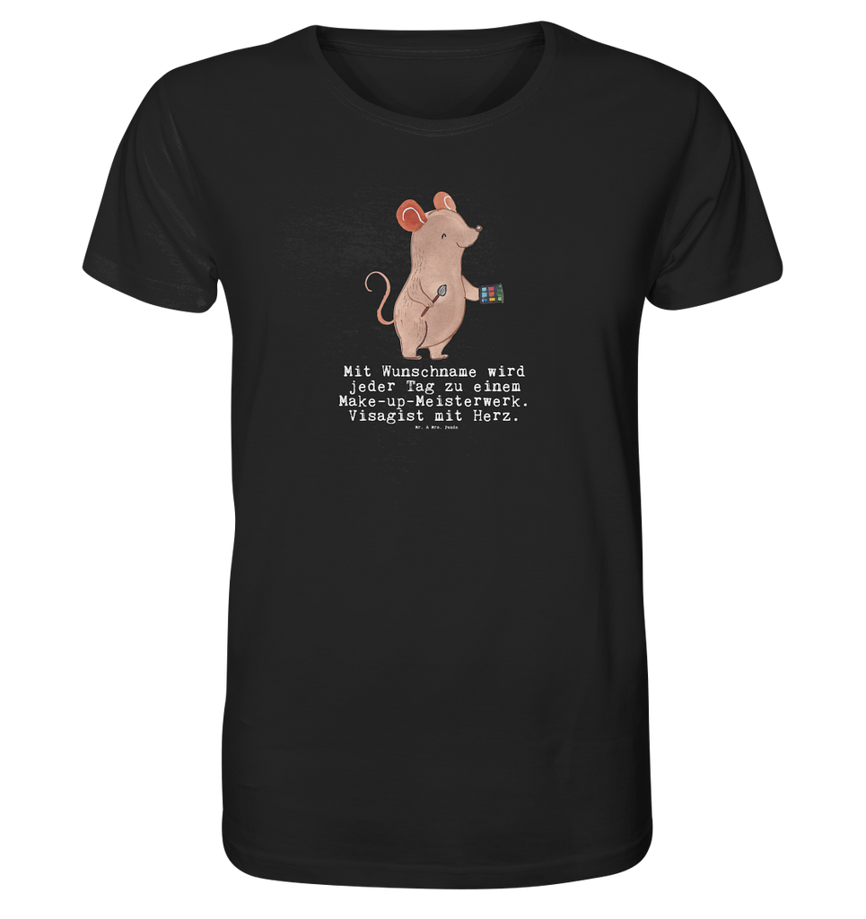 Personalisiertes Shirt Herren Visagist mit Herz T-Shirt, Shirt, Tshirt, Lustiges T-Shirt, T-Shirt mit Spruch, Party, Junggesellenabschied, Jubiläum, Geburstag, Herrn, Damen, Männer, Frauen, Schlafshirt, Nachthemd, Sprüche, Beruf, Ausbildung, Abschied, Rente, Kollege, Kollegin, Geschenk, Schenken, Arbeitskollege, Mitarbeiter, Firma, Danke, Dankeschön, Kosmetiker, Make Up Artist, Maskenbildner, Visagist, Beauty Salon, Kosmetikstudio, Eröffnung