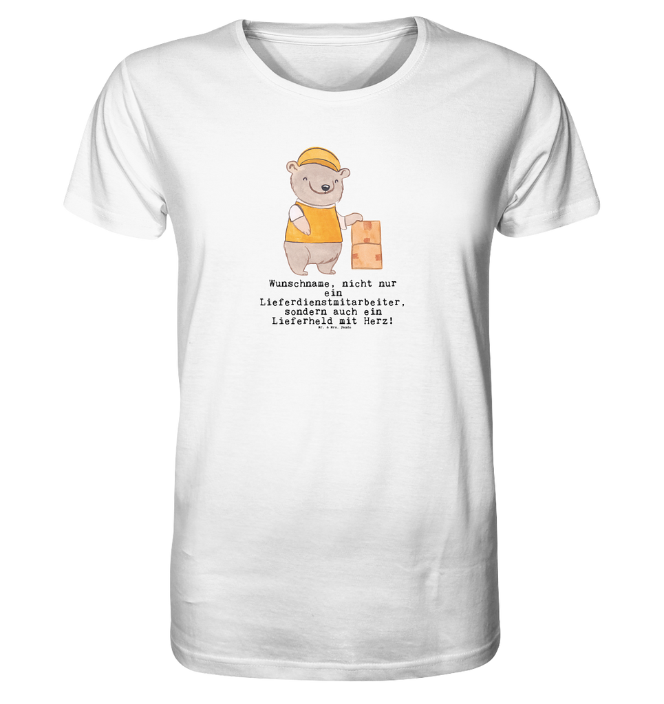 Personalisiertes Shirt Herren Lieferdienstmitarbeiter mit Herz T-Shirt, Shirt, Tshirt, Lustiges T-Shirt, T-Shirt mit Spruch, Party, Junggesellenabschied, Jubiläum, Geburstag, Herrn, Damen, Männer, Frauen, Schlafshirt, Nachthemd, Sprüche, Beruf, Ausbildung, Abschied, Rente, Kollege, Kollegin, Geschenk, Schenken, Arbeitskollege, Mitarbeiter, Firma, Danke, Dankeschön, Lieferdienstmitarbeiter, Pizzabäcker, Pizzabote, Pizzabringdienst, Lieferbringdienst