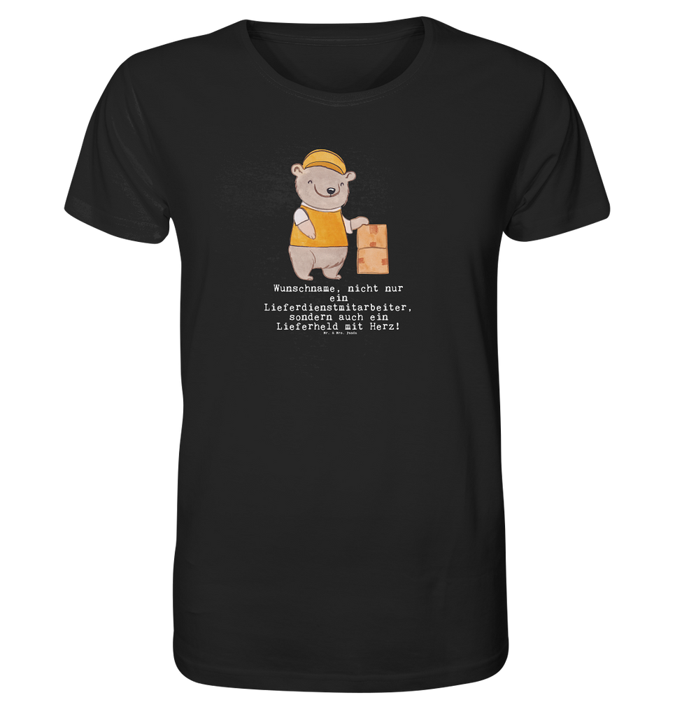 Personalisiertes Shirt Herren Lieferdienstmitarbeiter mit Herz T-Shirt, Shirt, Tshirt, Lustiges T-Shirt, T-Shirt mit Spruch, Party, Junggesellenabschied, Jubiläum, Geburstag, Herrn, Damen, Männer, Frauen, Schlafshirt, Nachthemd, Sprüche, Beruf, Ausbildung, Abschied, Rente, Kollege, Kollegin, Geschenk, Schenken, Arbeitskollege, Mitarbeiter, Firma, Danke, Dankeschön, Lieferdienstmitarbeiter, Pizzabäcker, Pizzabote, Pizzabringdienst, Lieferbringdienst