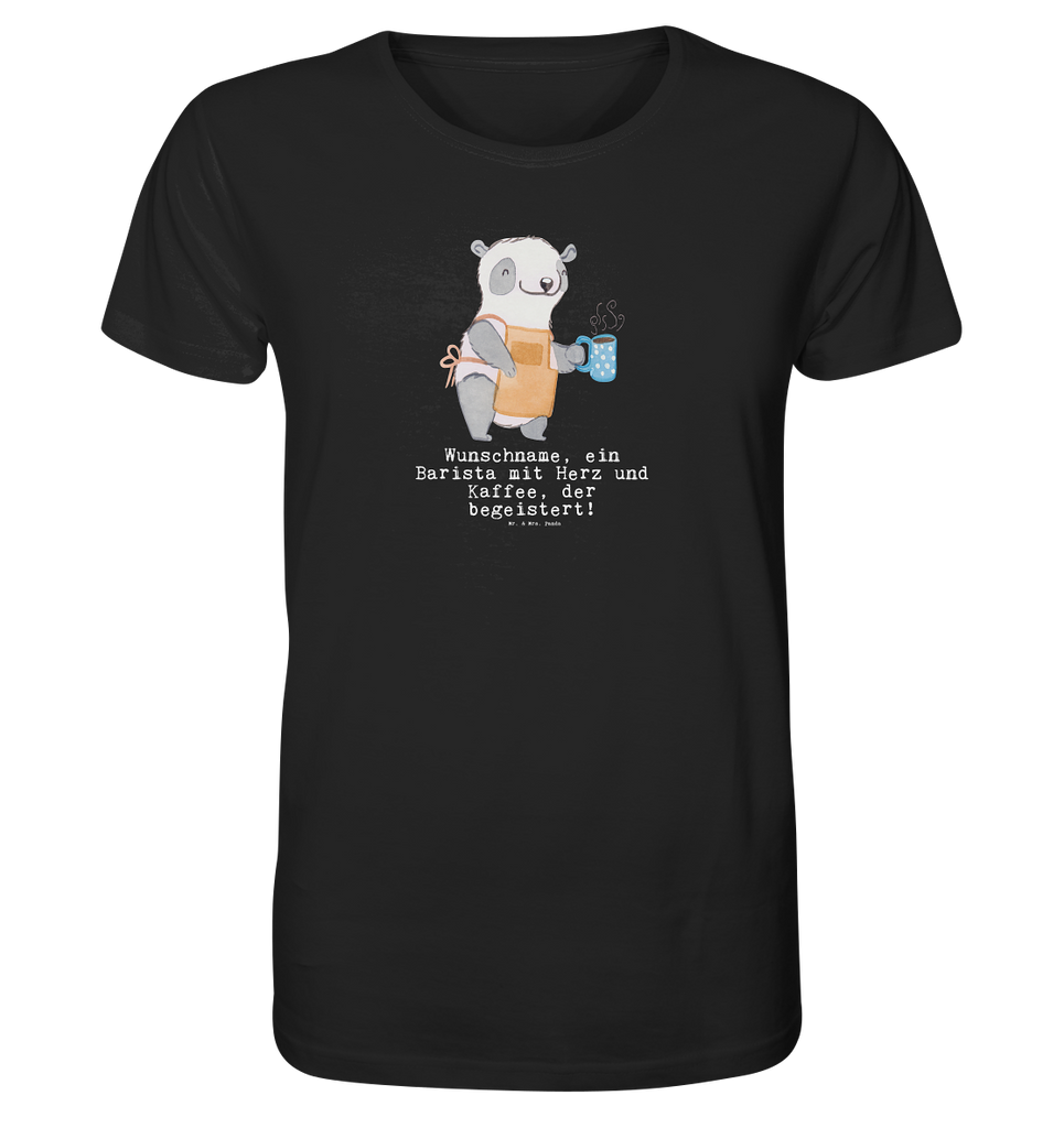 Personalisiertes Shirt Herren Barista mit Herz T-Shirt, Shirt, Tshirt, Lustiges T-Shirt, T-Shirt mit Spruch, Party, Junggesellenabschied, Jubiläum, Geburstag, Herrn, Damen, Männer, Frauen, Schlafshirt, Nachthemd, Sprüche, Beruf, Ausbildung, Abschied, Rente, Kollege, Kollegin, Geschenk, Schenken, Arbeitskollege, Mitarbeiter, Firma, Danke, Dankeschön, Barista, Eröffnung Cafe, Kaffee