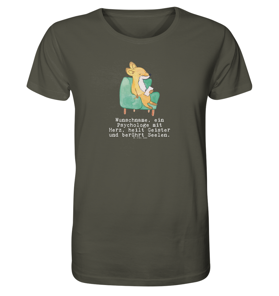 Personalisiertes Shirt Herren Psychologe mit Herz T-Shirt, Shirt, Tshirt, Lustiges T-Shirt, T-Shirt mit Spruch, Party, Junggesellenabschied, Jubiläum, Geburstag, Herrn, Damen, Männer, Frauen, Schlafshirt, Nachthemd, Sprüche, Beruf, Ausbildung, Abschied, Rente, Kollege, Kollegin, Geschenk, Schenken, Arbeitskollege, Mitarbeiter, Firma, Danke, Dankeschön, Psychologe, Therapeut, Studium
