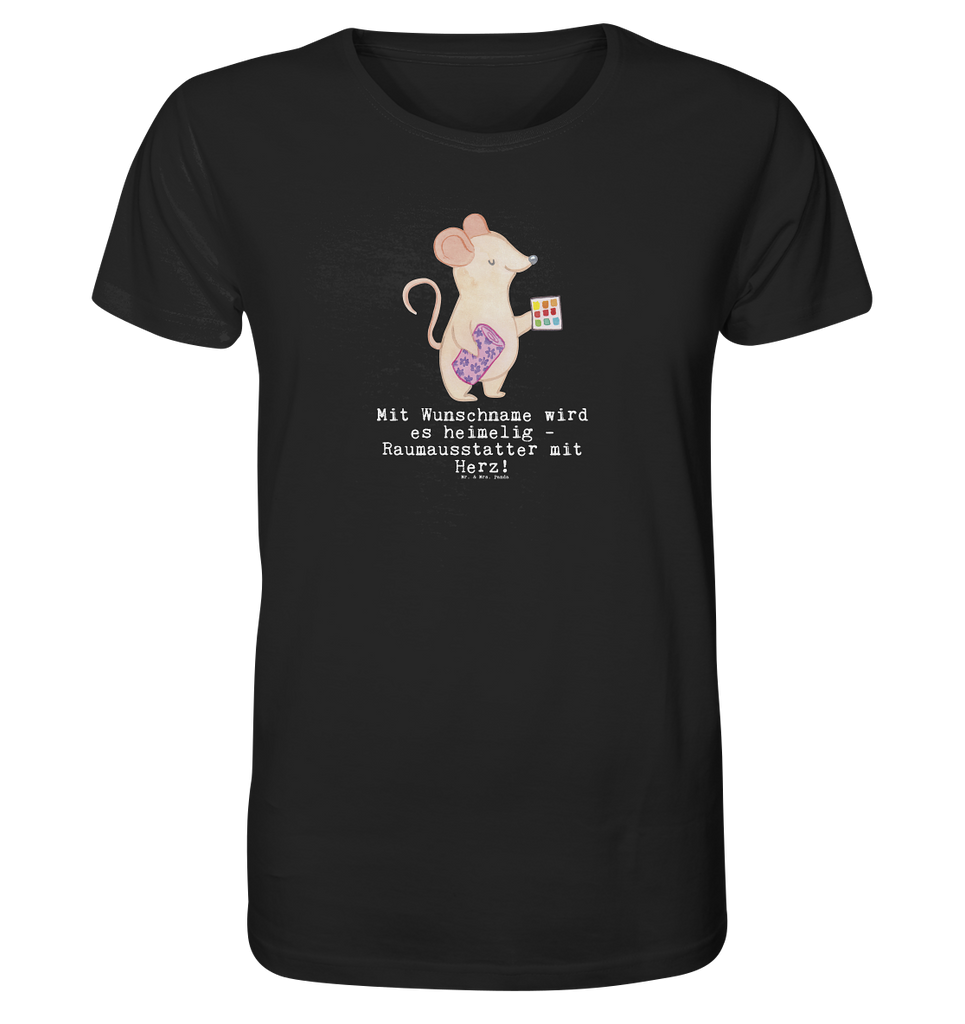 Personalisiertes Shirt Herren Raumausstatter mit Herz T-Shirt, Shirt, Tshirt, Lustiges T-Shirt, T-Shirt mit Spruch, Party, Junggesellenabschied, Jubiläum, Geburstag, Herrn, Damen, Männer, Frauen, Schlafshirt, Nachthemd, Sprüche, Beruf, Ausbildung, Abschied, Rente, Kollege, Kollegin, Geschenk, Schenken, Arbeitskollege, Mitarbeiter, Firma, Danke, Dankeschön