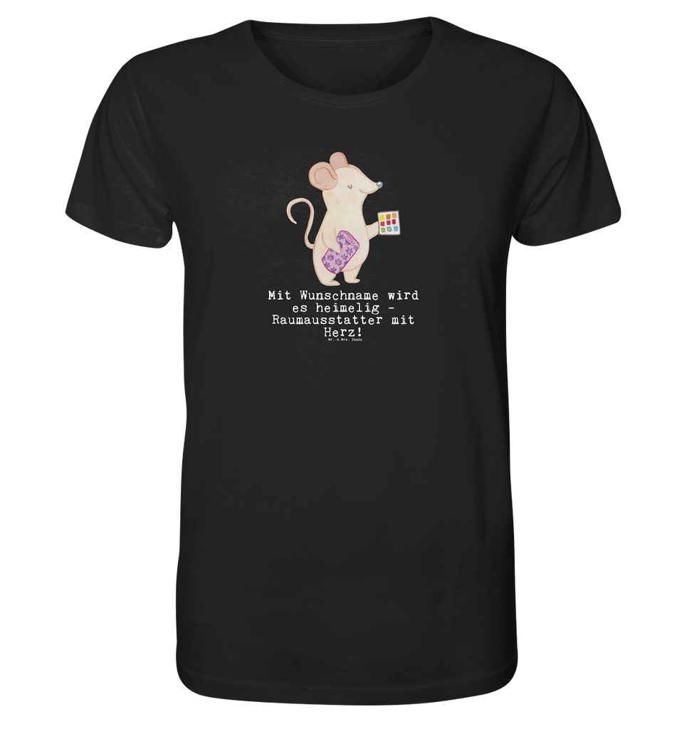 Personalisiertes Shirt Herren Raumausstatter mit Herz T-Shirt, Shirt, Tshirt, Lustiges T-Shirt, T-Shirt mit Spruch, Party, Junggesellenabschied, Jubiläum, Geburstag, Herrn, Damen, Männer, Frauen, Schlafshirt, Nachthemd, Sprüche, Beruf, Ausbildung, Abschied, Rente, Kollege, Kollegin, Geschenk, Schenken, Arbeitskollege, Mitarbeiter, Firma, Danke, Dankeschön