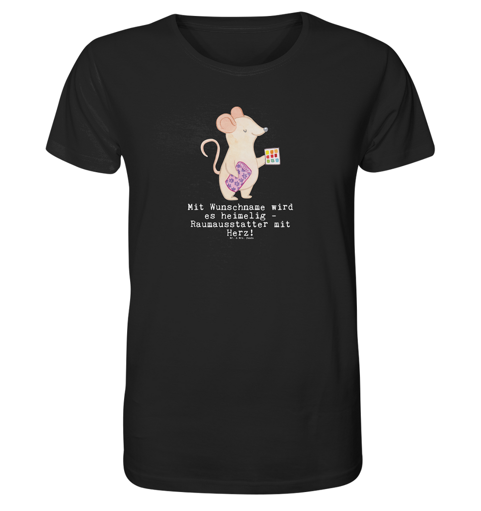 Personalisiertes Shirt Herren Raumausstatter mit Herz T-Shirt, Shirt, Tshirt, Lustiges T-Shirt, T-Shirt mit Spruch, Party, Junggesellenabschied, Jubiläum, Geburstag, Herrn, Damen, Männer, Frauen, Schlafshirt, Nachthemd, Sprüche, Beruf, Ausbildung, Abschied, Rente, Kollege, Kollegin, Geschenk, Schenken, Arbeitskollege, Mitarbeiter, Firma, Danke, Dankeschön