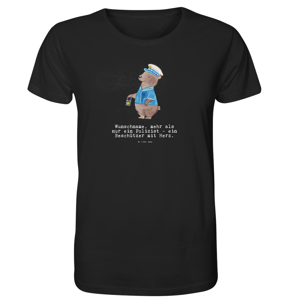Personalisiertes Shirt Herren Polizist mit Herz T-Shirt, Shirt, Tshirt, Lustiges T-Shirt, T-Shirt mit Spruch, Party, Junggesellenabschied, Jubiläum, Geburstag, Herrn, Damen, Männer, Frauen, Schlafshirt, Nachthemd, Sprüche, Beruf, Ausbildung, Abschied, Rente, Kollege, Kollegin, Geschenk, Schenken, Arbeitskollege, Mitarbeiter, Firma, Danke, Dankeschön, Polizist, Polizeibeamter, Wachmann, Cop, Polizei, Studium