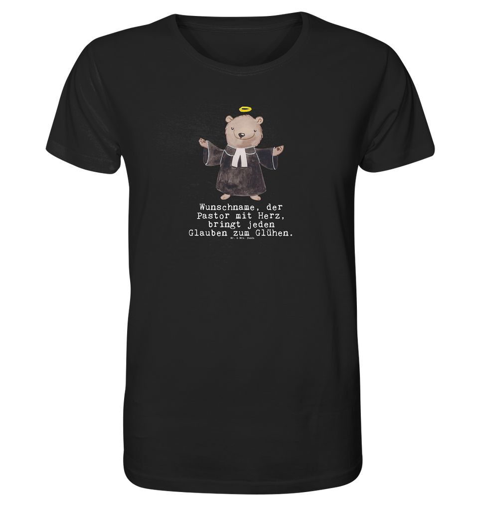 Personalisiertes Shirt Herren Pastor mit Herz T-Shirt, Shirt, Tshirt, Lustiges T-Shirt, T-Shirt mit Spruch, Party, Junggesellenabschied, Jubiläum, Geburstag, Herrn, Damen, Männer, Frauen, Schlafshirt, Nachthemd, Sprüche, Beruf, Ausbildung, Abschied, Rente, Kollege, Kollegin, Geschenk, Schenken, Arbeitskollege, Mitarbeiter, Firma, Danke, Dankeschön, Pastor, Diener Gottes<br />Geistlicher, Pfarrer, Prediger<br />Priester, Theologe, Kirche
