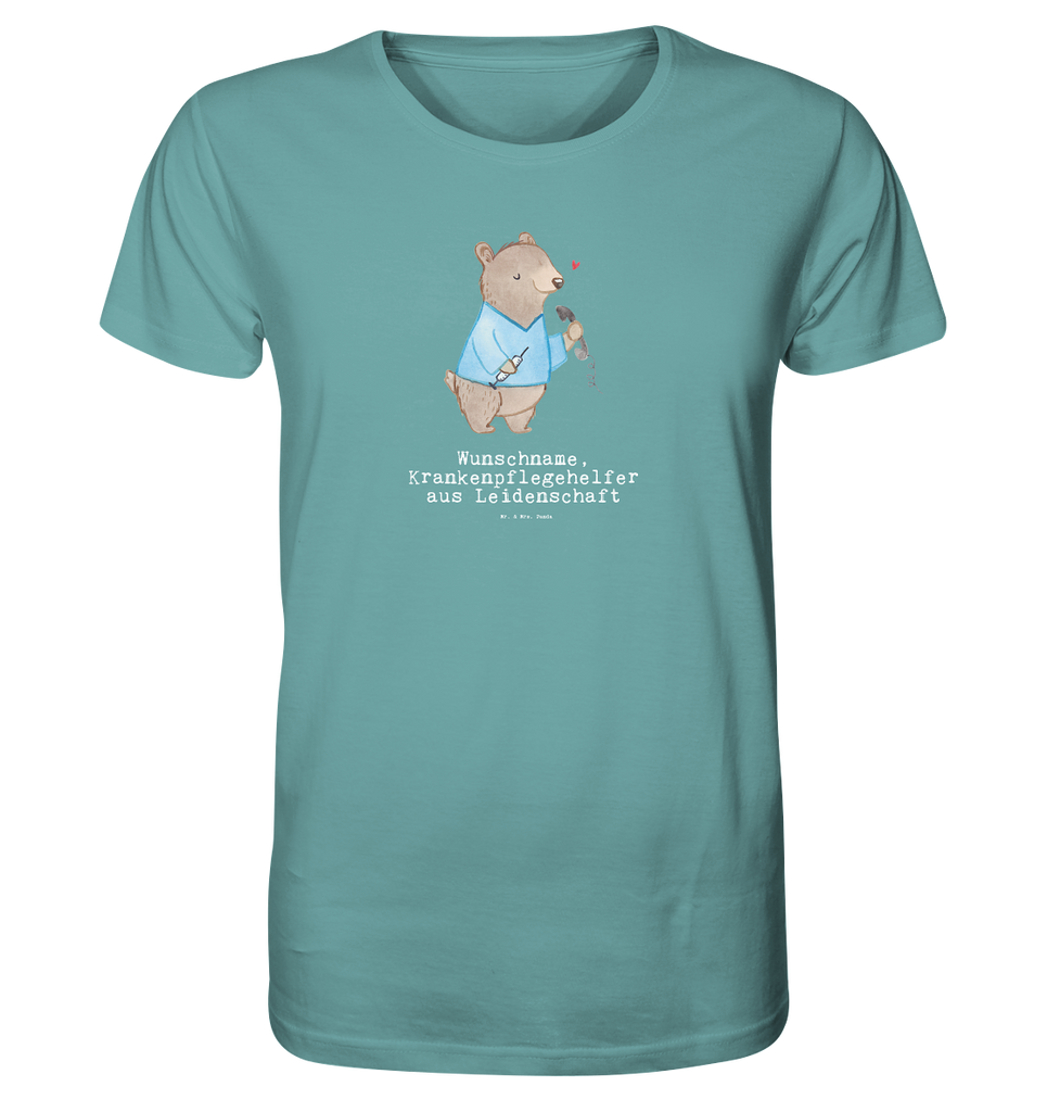 Personalisiertes Shirt Herren Krankenpflegehelfer aus Leidenschaft T-Shirt, Shirt, Tshirt, Lustiges T-Shirt, T-Shirt mit Spruch, Party, Junggesellenabschied, Jubiläum, Geburstag, Herrn, Damen, Männer, Frauen, Schlafshirt, Nachthemd, Sprüche, Beruf, Ausbildung, Abschied, Rente, Kollege, Kollegin, Geschenk, Schenken, Arbeitskollege, Mitarbeiter, Firma, Danke, Dankeschön, Krankenpflegehelfer, Pflegehelfer, Pflegekraft