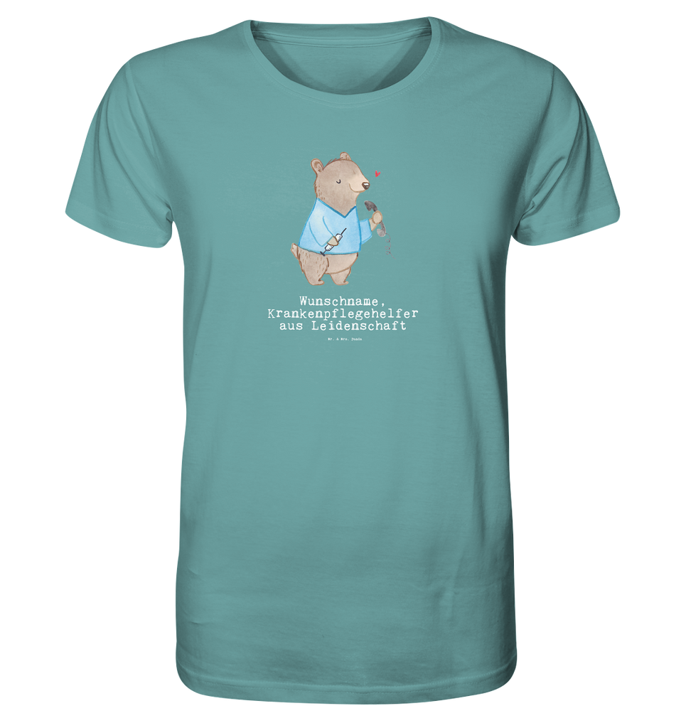 Personalisiertes Shirt Herren Krankenpflegehelfer aus Leidenschaft T-Shirt, Shirt, Tshirt, Lustiges T-Shirt, T-Shirt mit Spruch, Party, Junggesellenabschied, Jubiläum, Geburstag, Herrn, Damen, Männer, Frauen, Schlafshirt, Nachthemd, Sprüche, Beruf, Ausbildung, Abschied, Rente, Kollege, Kollegin, Geschenk, Schenken, Arbeitskollege, Mitarbeiter, Firma, Danke, Dankeschön, Krankenpflegehelfer, Pflegehelfer, Pflegekraft