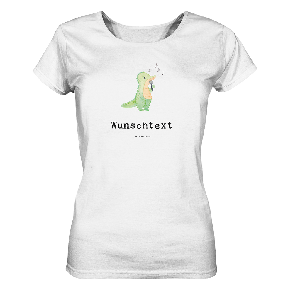 Personalisiertes Shirt Damen Krokodil Singen Medizin T-Shirt, Shirt, Tshirt, Lustiges T-Shirt, T-Shirt mit Spruch, Party, Junggesellenabschied, Jubiläum, Geburstag, Herrn, Damen, Männer, Frauen, Schlafshirt, Nachthemd, Sprüche, Geschenk, Sport, Sportart, Hobby, Schenken, Danke, Dankeschön, Auszeichnung, Gewinn, Sportler, Singen, Band, Live Auftritt, Gesang, Hobbysänger