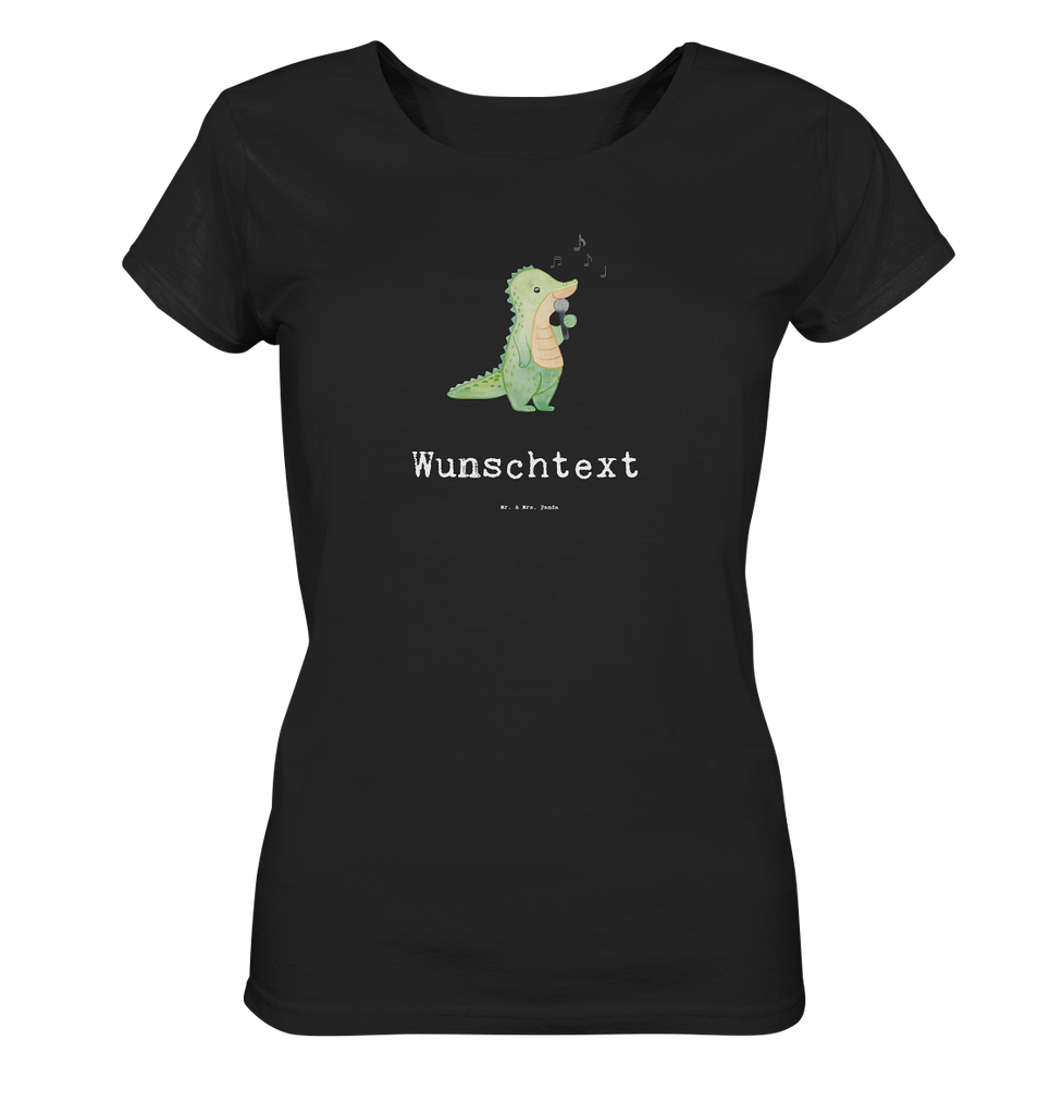 Personalisiertes Shirt Damen Krokodil Singen Medizin T-Shirt, Shirt, Tshirt, Lustiges T-Shirt, T-Shirt mit Spruch, Party, Junggesellenabschied, Jubiläum, Geburstag, Herrn, Damen, Männer, Frauen, Schlafshirt, Nachthemd, Sprüche, Geschenk, Sport, Sportart, Hobby, Schenken, Danke, Dankeschön, Auszeichnung, Gewinn, Sportler, Singen, Band, Live Auftritt, Gesang, Hobbysänger