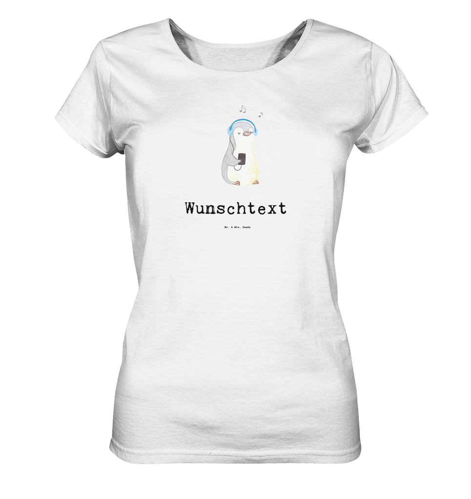 Personalisiertes Shirt Damen Pinguin Musik hören Medizin T-Shirt, Shirt, Tshirt, Lustiges T-Shirt, T-Shirt mit Spruch, Party, Junggesellenabschied, Jubiläum, Geburstag, Herrn, Damen, Männer, Frauen, Schlafshirt, Nachthemd, Sprüche, Geschenk, Sport, Sportart, Hobby, Schenken, Danke, Dankeschön, Auszeichnung, Gewinn, Sportler, Musik hören, Lieblingssong
