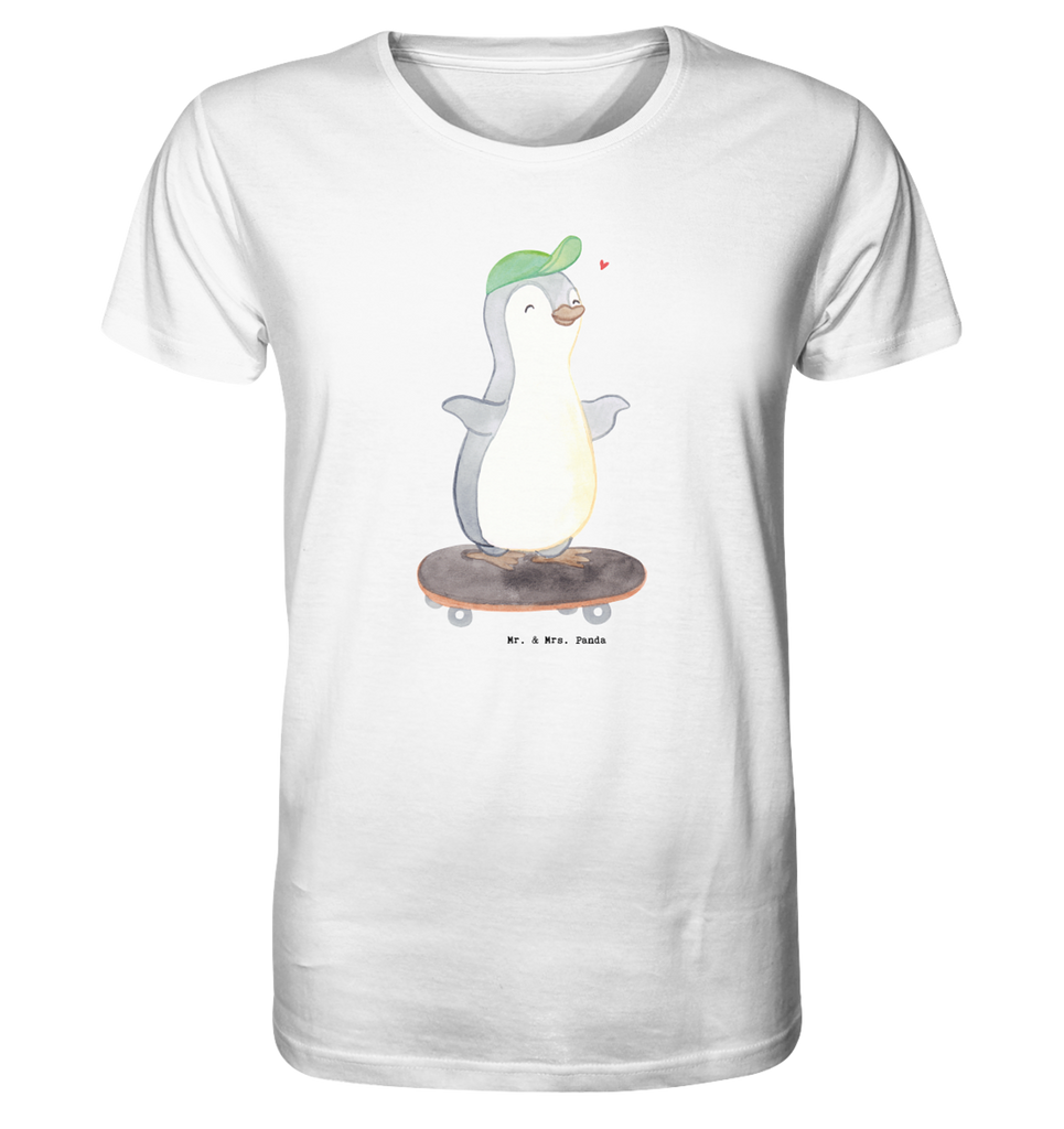 Shirt Herren Pinguin Skateboarden Tage