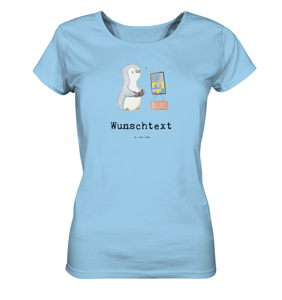 Personalisiertes Shirt Damen Pinguin Zocken Medizin T-Shirt, Shirt, Tshirt, Lustiges T-Shirt, T-Shirt mit Spruch, Party, Junggesellenabschied, Jubiläum, Geburstag, Herrn, Damen, Männer, Frauen, Schlafshirt, Nachthemd, Sprüche, Geschenk, Sport, Sportart, Hobby, Schenken, Danke, Dankeschön, Auszeichnung, Gewinn, Sportler, Zocken, Gaming, Videospiele, Videogames