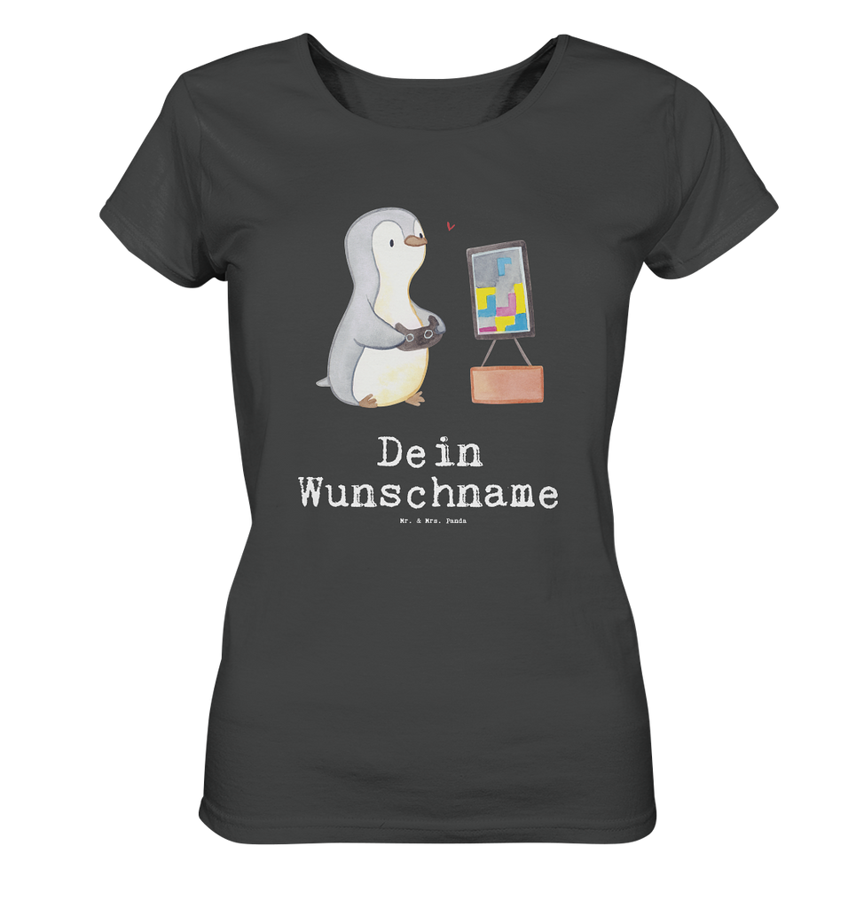 Personalisiertes Shirt Damen Pinguin Zocken Medizin T-Shirt, Shirt, Tshirt, Lustiges T-Shirt, T-Shirt mit Spruch, Party, Junggesellenabschied, Jubiläum, Geburstag, Herrn, Damen, Männer, Frauen, Schlafshirt, Nachthemd, Sprüche, Geschenk, Sport, Sportart, Hobby, Schenken, Danke, Dankeschön, Auszeichnung, Gewinn, Sportler, Zocken, Gaming, Videospiele, Videogames