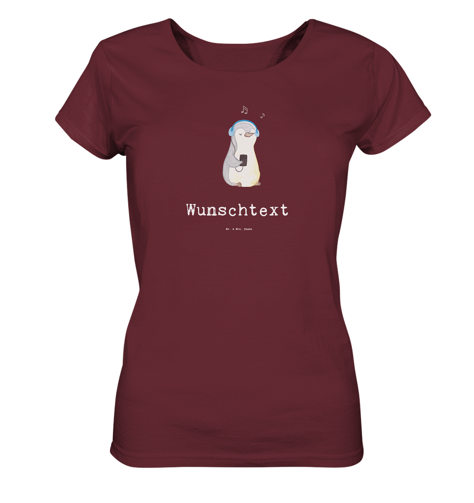 Personalisiertes Shirt Damen Pinguin Musik hören Medizin T-Shirt, Shirt, Tshirt, Lustiges T-Shirt, T-Shirt mit Spruch, Party, Junggesellenabschied, Jubiläum, Geburstag, Herrn, Damen, Männer, Frauen, Schlafshirt, Nachthemd, Sprüche, Geschenk, Sport, Sportart, Hobby, Schenken, Danke, Dankeschön, Auszeichnung, Gewinn, Sportler, Musik hören, Lieblingssong