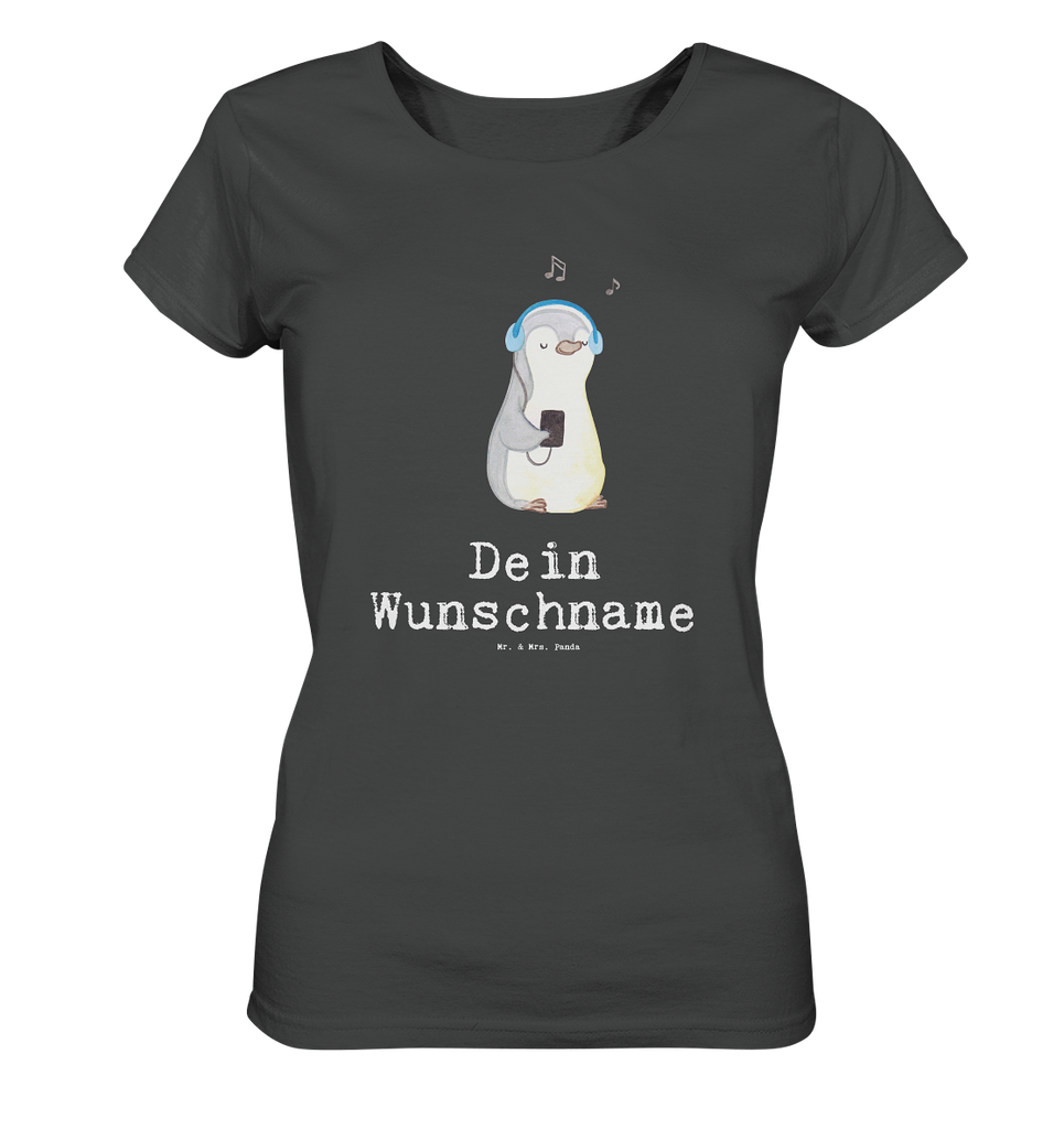 Personalisiertes Shirt Damen Pinguin Musik hören Medizin T-Shirt, Shirt, Tshirt, Lustiges T-Shirt, T-Shirt mit Spruch, Party, Junggesellenabschied, Jubiläum, Geburstag, Herrn, Damen, Männer, Frauen, Schlafshirt, Nachthemd, Sprüche, Geschenk, Sport, Sportart, Hobby, Schenken, Danke, Dankeschön, Auszeichnung, Gewinn, Sportler, Musik hören, Lieblingssong