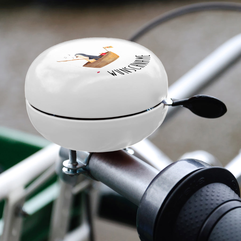 Personalisierte Fahrradklingel Pinguin Angelboot Personalisierte Fahrradklingel, Personalisierte Fahrradglocke, Fahrradklingel mit Namen, Fahrradglocke mit Namen, Fahrradklingel selbst gestalten, Fahrradklingel Wunschname, Pinguin, Pinguine, Angeln, Boot, Angelboot, Lebenslust, Leben, genießen, Motivation, Neustart, Neuanfang, Trennung, Scheidung, Geschenkidee Liebeskummer