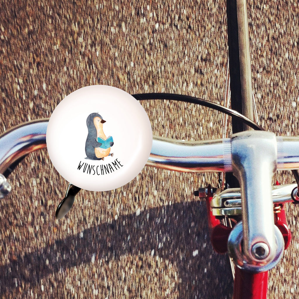 Personalisierte Fahrradklingel Pinguin Buch Personalisierte Fahrradklingel, Personalisierte Fahrradglocke, Fahrradklingel mit Namen, Fahrradglocke mit Namen, Fahrradklingel selbst gestalten, Fahrradklingel Wunschname, Pinguin, Pinguine, Buch, Lesen, Bücherwurm, Nichtstun, Faulenzen, Ferien, Urlaub, Freizeit