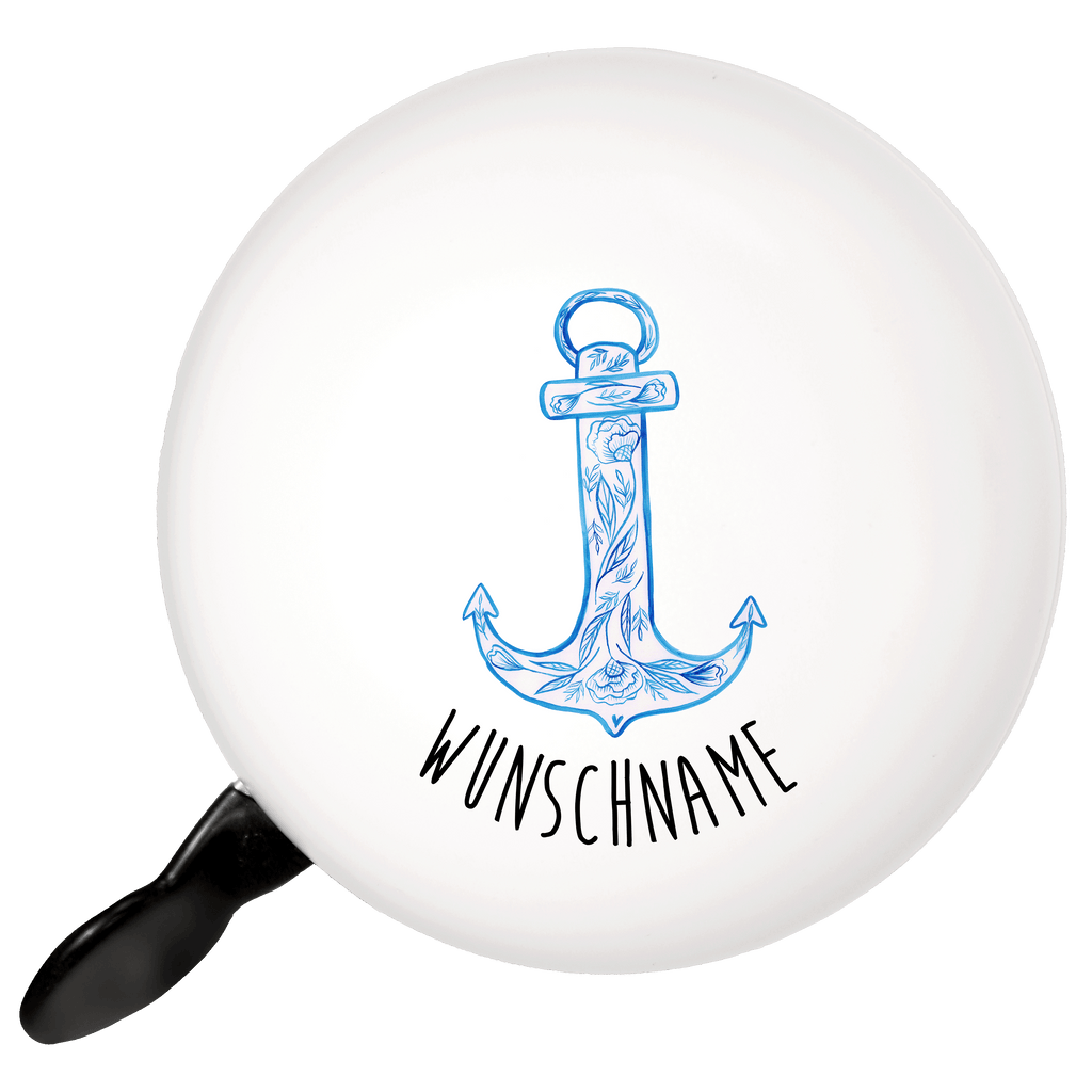 Personalisierte Fahrradklingel Anker Blau Personalisierte Fahrradklingel, Personalisierte Fahrradglocke, Fahrradklingel mit Namen, Fahrradglocke mit Namen, Fahrradklingel selbst gestalten, Fahrradklingel Wunschname, Tiermotive, Gute Laune, lustige Sprüche, Tiere