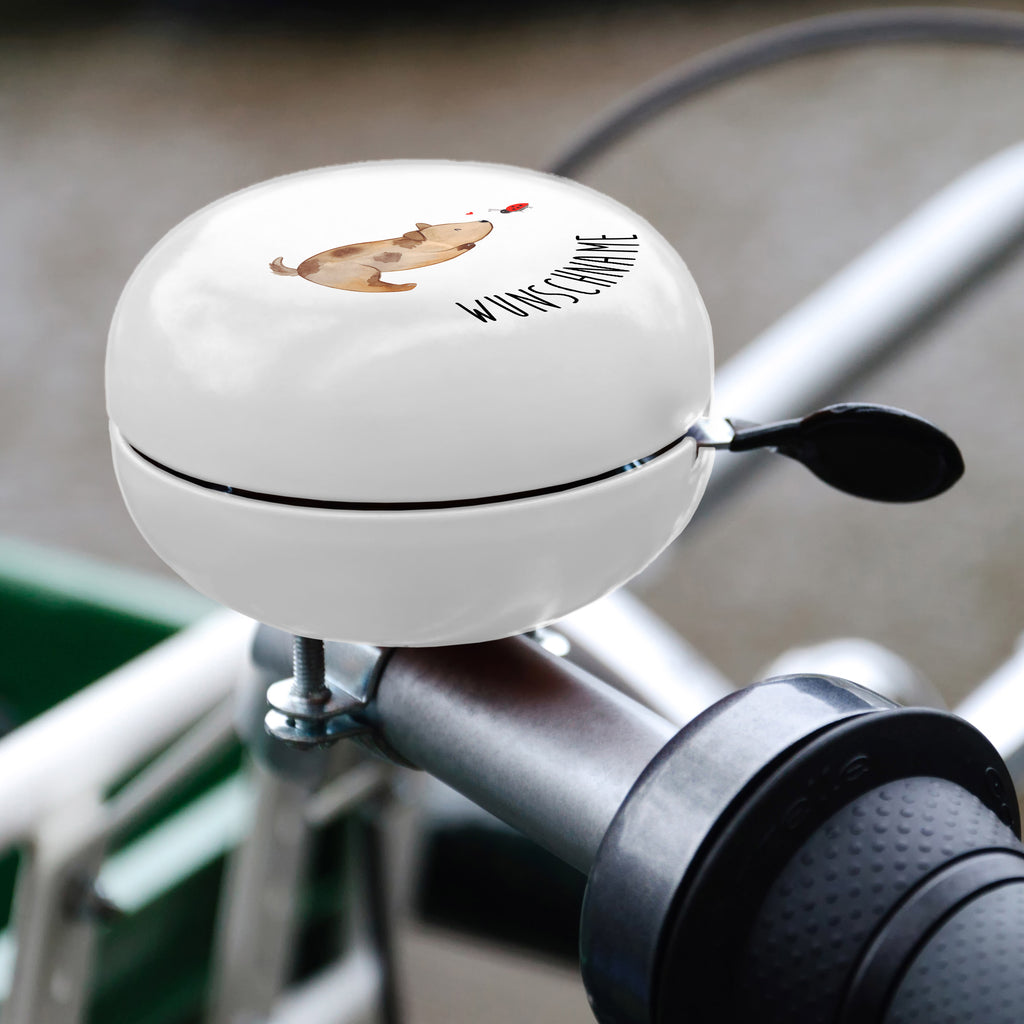 Personalisierte Fahrradklingel Hund Marienkäfer Personalisierte Fahrradklingel, Personalisierte Fahrradglocke, Fahrradklingel mit Namen, Fahrradglocke mit Namen, Fahrradklingel selbst gestalten, Fahrradklingel Wunschname, Hund, Hundemotiv, Haustier, Hunderasse, Tierliebhaber, Hundebesitzer, Sprüche, Hunde, Hundespruch, Marienkäfer, Mischling, Mischlinghund