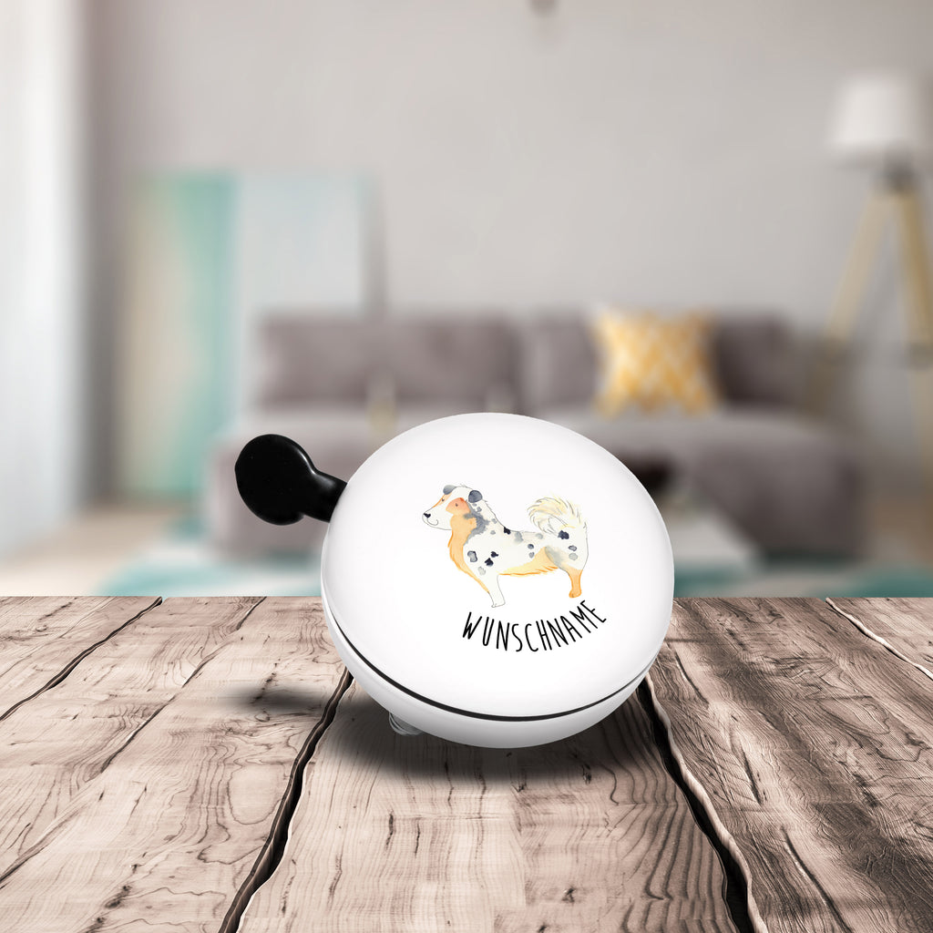 Personalisierte Fahrradklingel Australien Shepherd Personalisierte Fahrradklingel, Personalisierte Fahrradglocke, Fahrradklingel mit Namen, Fahrradglocke mit Namen, Fahrradklingel selbst gestalten, Fahrradklingel Wunschname, Hund, Hundemotiv, Haustier, Hunderasse, Tierliebhaber, Hundebesitzer, Sprüche, Australien Shepherd, Shepherd, Hundeliebe, Familienhund, Spruch