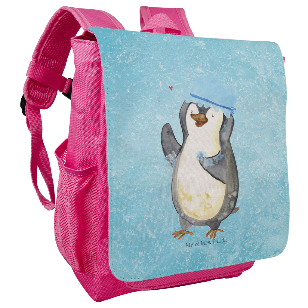 Kinderrucksack Pinguin duscht Kids, Rucksack, Kinderrucksack, Kinder Rucksack, Rucksack Kindergröße, Kleiner Rucksack, Pinguin, Pinguine, Dusche, duschen, Lebensmotto, Motivation, Neustart, Neuanfang, glücklich sein