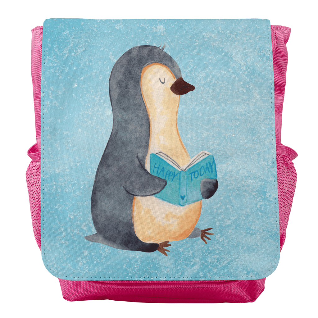 Kinderrucksack Pinguin Buch Kids, Rucksack, Kinderrucksack, Kinder Rucksack, Rucksack Kindergröße, Kleiner Rucksack, Pinguin, Pinguine, Buch, Lesen, Bücherwurm, Nichtstun, Faulenzen, Ferien, Urlaub, Freizeit