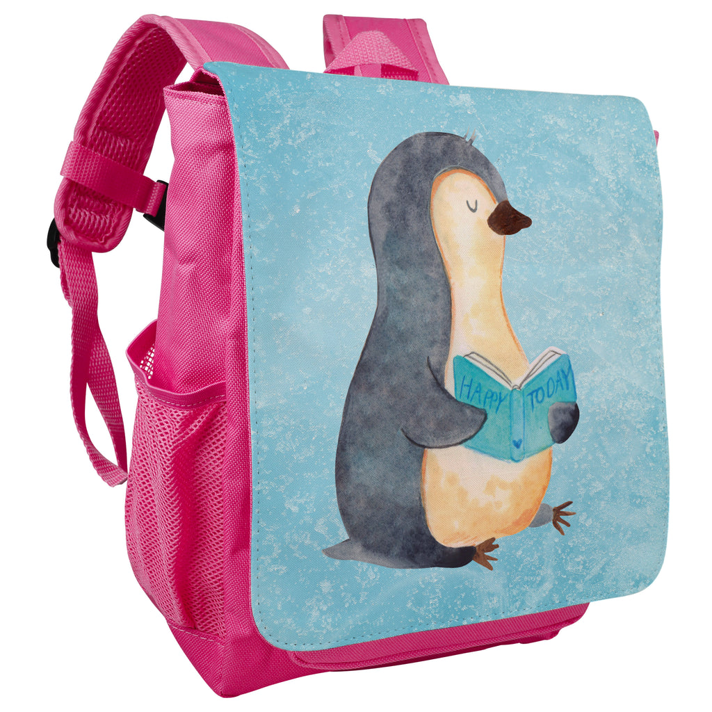 Kinderrucksack Pinguin Buch Kids, Rucksack, Kinderrucksack, Kinder Rucksack, Rucksack Kindergröße, Kleiner Rucksack, Pinguin, Pinguine, Buch, Lesen, Bücherwurm, Nichtstun, Faulenzen, Ferien, Urlaub, Freizeit