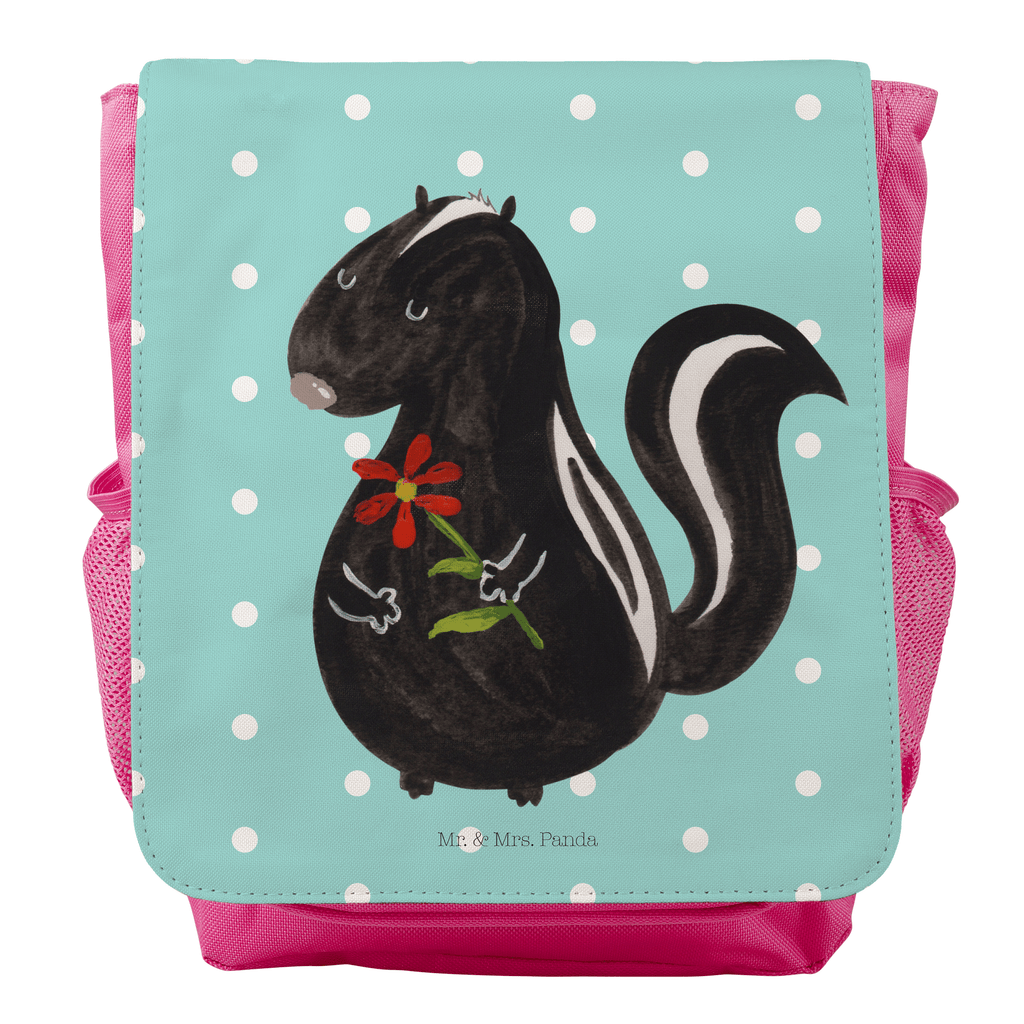 Kinderrucksack Stinktier Blume Kids, Rucksack, Kinderrucksack, Kinder Rucksack, Rucksack Kindergröße, Kleiner Rucksack, Stinktier, Skunk, Wildtier, Raubtier, Stinker, Stinki, Tagträumer, verträumt, Dreams, Träume