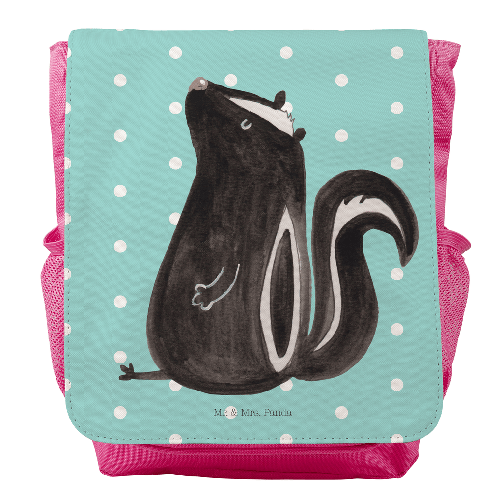 Kinderrucksack Stinktier sitzend Kids, Rucksack, Kinderrucksack, Kinder Rucksack, Rucksack Kindergröße, Kleiner Rucksack, Stinktier, Skunk, Wildtier, Raubtier, Stinker, Stinki, Spruch, Büro, Recht, Besserwisser