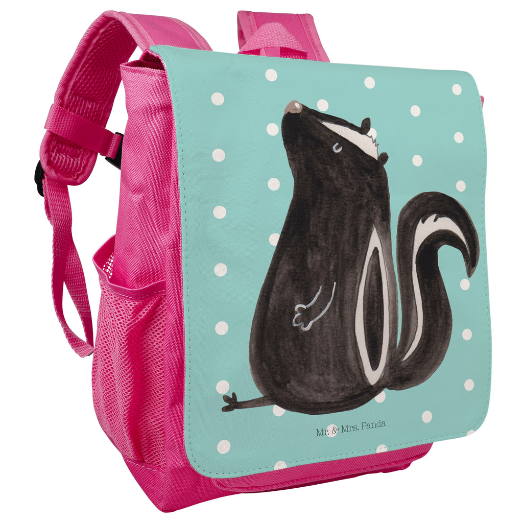Kinderrucksack Stinktier sitzend Kids, Rucksack, Kinderrucksack, Kinder Rucksack, Rucksack Kindergröße, Kleiner Rucksack, Stinktier, Skunk, Wildtier, Raubtier, Stinker, Stinki, Spruch, Büro, Recht, Besserwisser