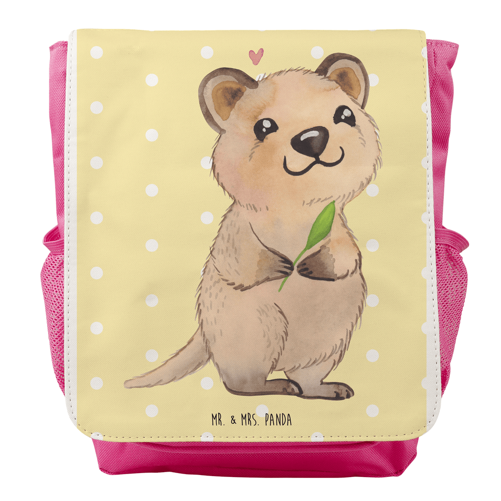 Kinderrucksack Quokka Happy Kids, Rucksack, Kinderrucksack, Kinder Rucksack, Rucksack Kindergröße, Kleiner Rucksack, süße Tiermotive, gute Laune, lustige Sprüche, Tiere, Quokka, Verschieben, Aufschieberitis, Lustiger Spruch, Niedliches Tier, Dinge erledigen