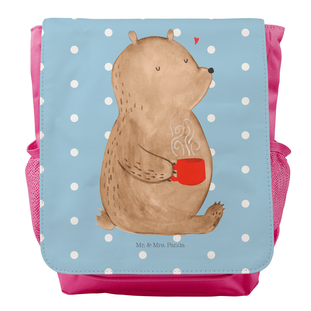 Kinderrucksack Bär Kaffee Kids, Rucksack, Kinderrucksack, Kinder Rucksack, Rucksack Kindergröße, Kleiner Rucksack, Bär, Teddy, Teddybär, Kaffee, Coffee, Bären, guten Morgen, Morgenroutine, Welt erobern, Welt retten, Motivation