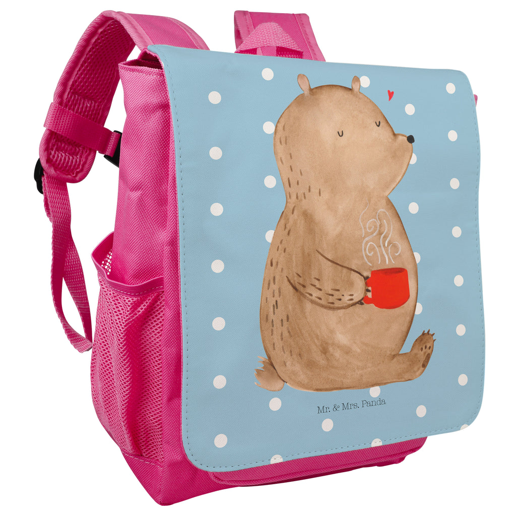Kinderrucksack Bär Kaffee Kids, Rucksack, Kinderrucksack, Kinder Rucksack, Rucksack Kindergröße, Kleiner Rucksack, Bär, Teddy, Teddybär, Kaffee, Coffee, Bären, guten Morgen, Morgenroutine, Welt erobern, Welt retten, Motivation