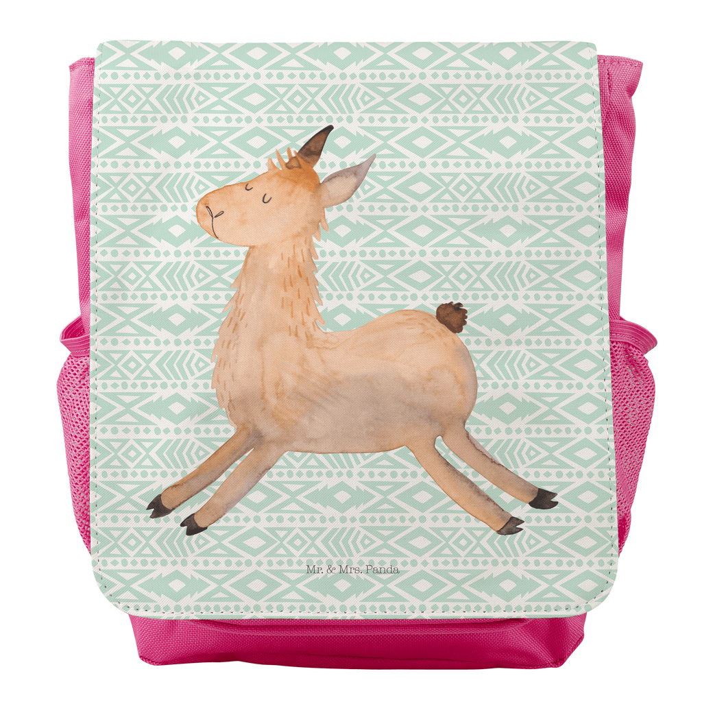 Kinderrucksack Lama springend Kids, Rucksack, Kinderrucksack, Kinder Rucksack, Rucksack Kindergröße, Kleiner Rucksack, Lama, Alpaka, Lamas, Lieblingstag, Happy day, fröhlich, Glück, Freundin, Liebeskummer, Neustart, guten Morgen, Start, Prüfung, Abitur