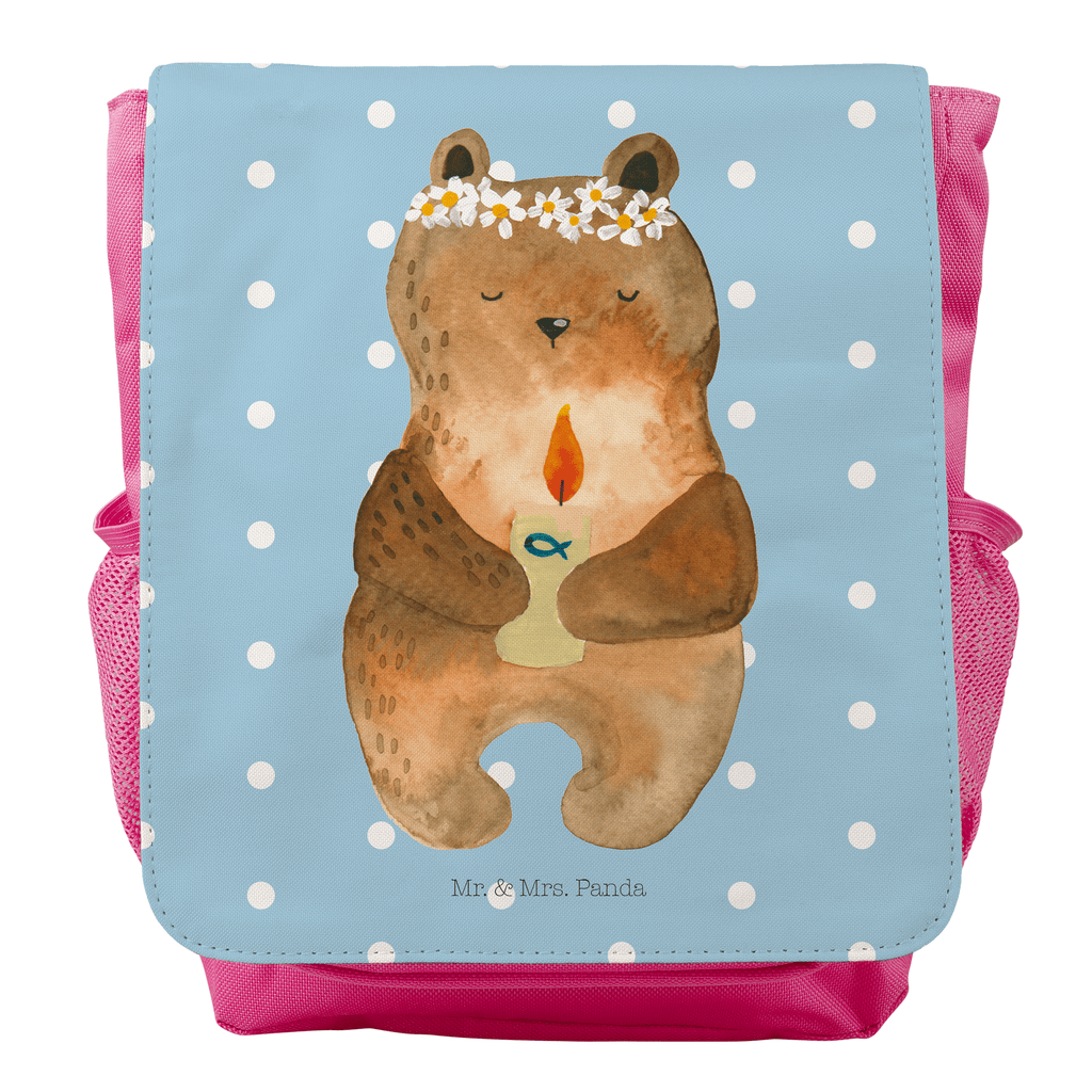 Kinderrucksack Kommunion-Bär Kids, Rucksack, Kinderrucksack, Kinder Rucksack, Rucksack Kindergröße, Kleiner Rucksack, Bär, Teddy, Teddybär, Kommunion, Gottes Segen, Taufkerze, katholisch