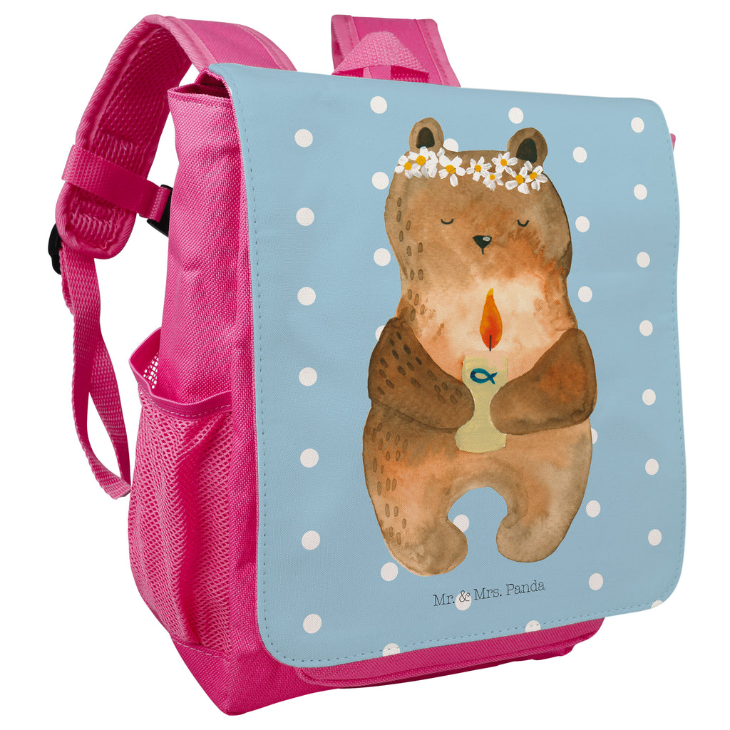 Kinderrucksack Kommunion-Bär Kids, Rucksack, Kinderrucksack, Kinder Rucksack, Rucksack Kindergröße, Kleiner Rucksack, Bär, Teddy, Teddybär, Kommunion, Gottes Segen, Taufkerze, katholisch