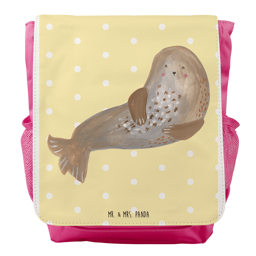 Kinderrucksack Robbe lachend Kids, Rucksack, Kinderrucksack, Kinder Rucksack, Rucksack Kindergröße, Kleiner Rucksack, Tiermotive, Gute Laune, lustige Sprüche, Tiere, Robbe, Robben, Seehund, Strand, Meerestier, Ostsee, Nordsee