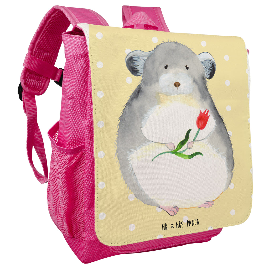 Kinderrucksack Chinchilla mit Blume Kids, Rucksack, Kinderrucksack, Kinder Rucksack, Rucksack Kindergröße, Kleiner Rucksack, Tiermotive, Gute Laune, lustige Sprüche, Tiere, Chinchilla, Chinchillas, Liebeskummer, Kummer, Depressionen, traurig sein, Chaos, Glücklichsein, Büro, Büroalltag
