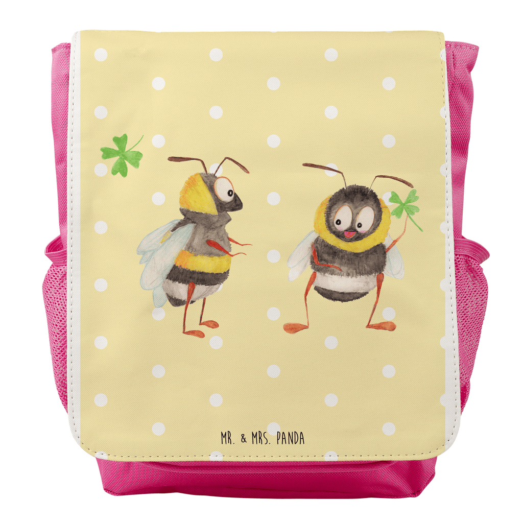 Kinderrucksack Hummeln mit Kleeblatt Kids, Rucksack, Kinderrucksack, Kinder Rucksack, Rucksack Kindergröße, Kleiner Rucksack, Tiermotive, Gute Laune, lustige Sprüche, Tiere, Hummel, Biene, Spruch positiv, Biene Deko, Spruch schön, glücklich sein, glücklich werden, Spruch fröhlich
