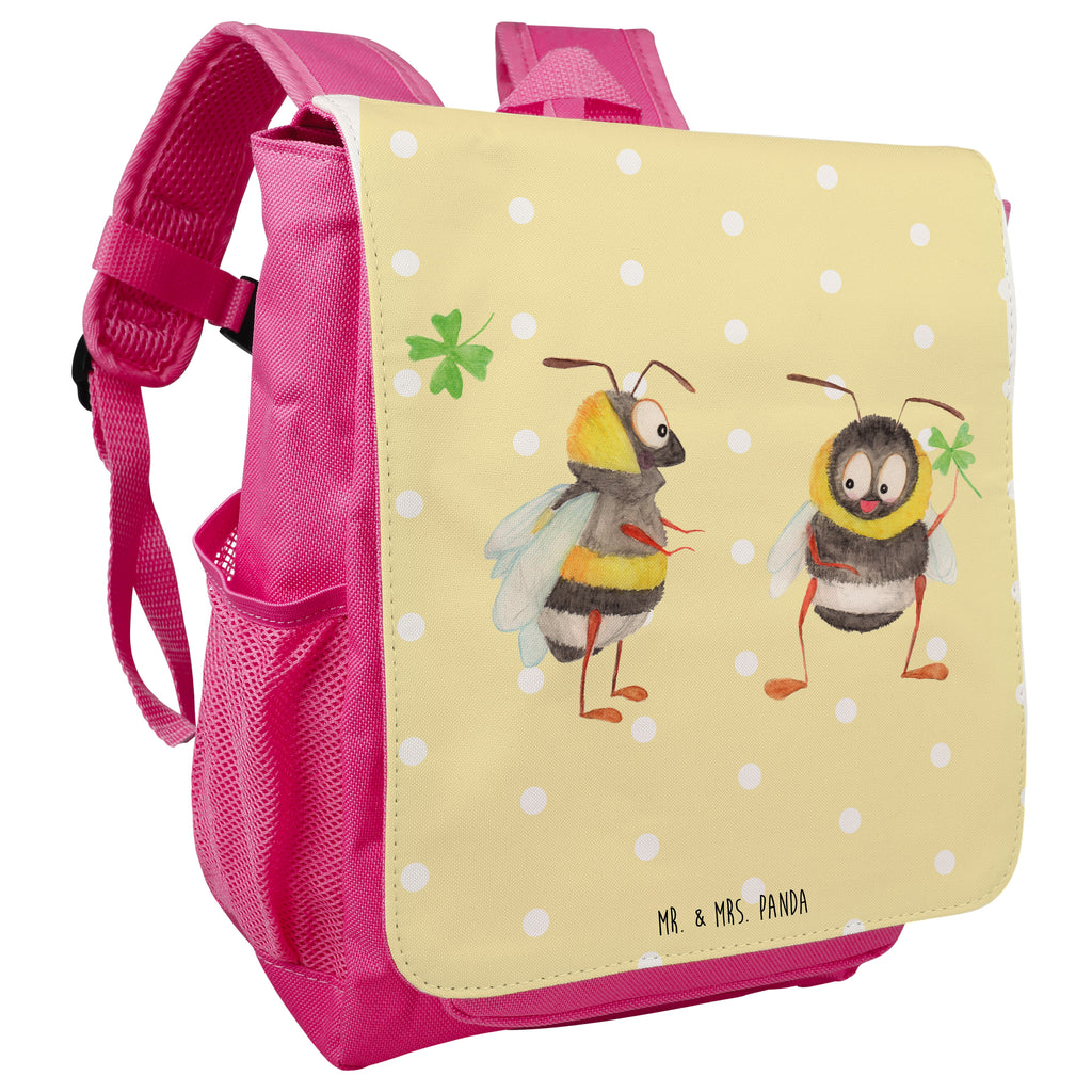 Kinderrucksack Hummeln mit Kleeblatt Kids, Rucksack, Kinderrucksack, Kinder Rucksack, Rucksack Kindergröße, Kleiner Rucksack, Tiermotive, Gute Laune, lustige Sprüche, Tiere, Hummel, Biene, Spruch positiv, Biene Deko, Spruch schön, glücklich sein, glücklich werden, Spruch fröhlich